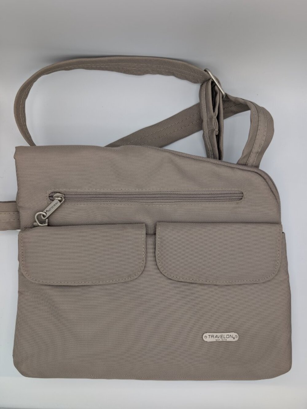 Travelon Tan/Taupe Anti-Theft Crossbody Purse